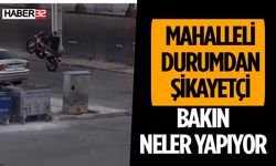 Çünür'de Motosikletle Tehlikeli Hareketler