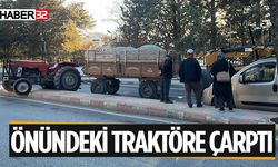 Otomobil Traktöre Çarptı