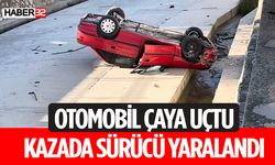 Otomobil Çaya Uçtu: Sürücü Yaralandı