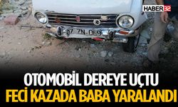 Otomobil Dereye Uçtu 1 Yaralı