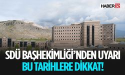 Başhekimlikten Personele Uyarı Mesajı