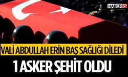 1 Asker Şehit Oldu Vali Erin'den Başsağlığı Mesajı Yayınladı