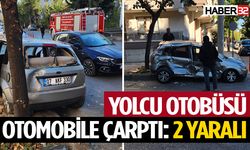 Isparta'da Otobüs Otomobile Çarptı: 2 Yaralı