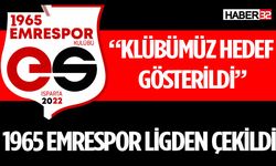 Isparta 1965 Emrespor Ligden Çekildiğini Açıkladı