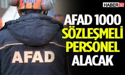 AFAD 1000 sözleşmeli personel alacak