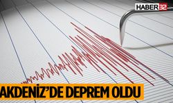 Akdeniz'de 4.2 Büyüklüğünde Deprem Meydana Geldi