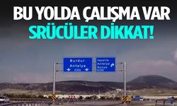 Burdur Karayolu Yol Yapım Çalışmaları Nedeniyle Kapatıldı