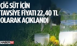 Çiğ Süt İçin Tavsiye Fiyatını 22,40 TL Olarak Açıkladı