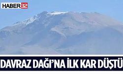 Isparta'da Davraz Dağı'nın Zirvesi İlk Karla Beyazladı