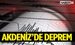 Akdeniz’de 3,9 büyüklüğünde deprem