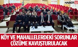 Köy ve Mahalle Muhtarları ile Genel Değerlendirme Toplantısı Yapıldı