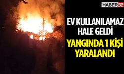 Isparta’da çıkan yangında ev küle döndü