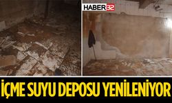 Aydoğmuş köyü içme suyu deposu yenileniyor