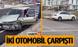 Isparta’da İki Otomobil Çarpıştı