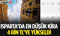 Isparta'da En düşük Kira 4 Bin  TL