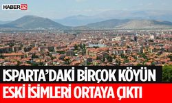 Isparta'daki Birçok Bölgenin Eski Adları