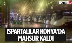 Ispartalı Vatandaşlar Mahsur Kaldı