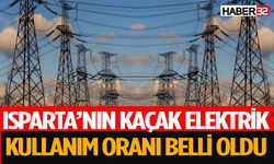 Isparta'nın Kaçak Elektrik Kullanım Oranı Belli Oldu