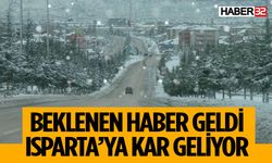 Meteoroloji’den Isparta’ya Kar Yağışı Uyarısı