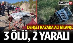 Antalya-Isparta Yolunda Trafik Kazası: 3 Ölü, 2 Yaralı