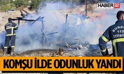 Evin Yanındaki Odunluk Alev Aldı