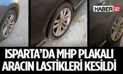 MHP Plakalı Aracın Lastikleri Kesildi