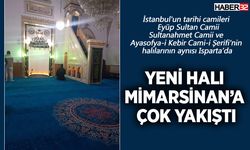 Mimarsinan Camii'ne yeni halılar çok yakıştı