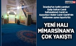 Mimarsinan Camii'ne yeni halılar çok yakıştı