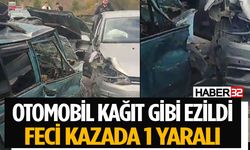 İki Otomobil Kafa Kafaya Çarpıştı 1 Yaralı