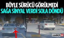 Otomobil Sürücüsü Sağa Sinyal Verdi Sola Döndü