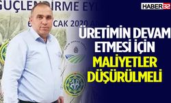 Sarıdaş: “Üretimin devam etmesi için maliyetler düşürülmeli”