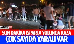 Isparta Yolunda Kaza Yaralılar Var