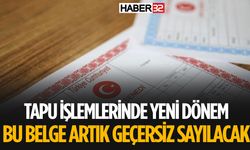 Tapu İşlemleri İçin Yeni Düzenleme