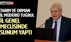 Tuğrul, İl Genel Meclisinde sunum yaptı