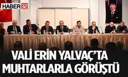 Vali Erin Yalvaç'ta Muhtarlarla Görüştü