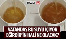 Eğirdir'de Kumlu Su Akıyor Vatandaş Çaresiz