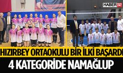 Hızırbey Ortaokulu'ndan 4 Kategoride Namağlup Şampiyonluk!