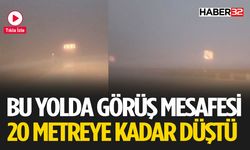 Karayolunda Görüş Mesafesi 20 Metreye Kadar Düştü