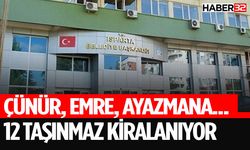 Isparta'da 12 Taşınmaz 3 Yıllığına Kiralanıyor