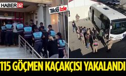 Kalkan-33 Operasyonu: 115 göçmen kaçakçısı yakalandı