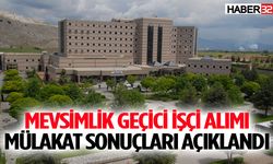 SDÜ Hastanesi Mevsimlik Geçici İşçi Alımı Mülakat Sonuçları Açıklandı