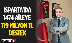 Isparta Genelinde 1474 Aileye Destek Sağlanıyor