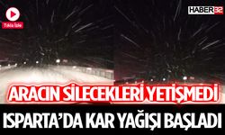 Isparta’da Kar Yağışı Etkili Oluyor