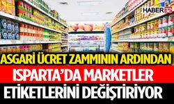 Isparta'da Bazı Marketlerde Etiketler Değişiyor