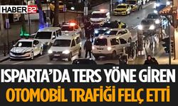 Otomobil Ters Yöne Girdi Trafik Kilitlendi