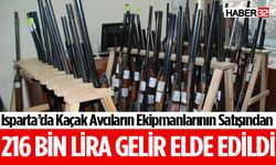 Isparta’da El Konulan Kaçak Av Malzemeleri İhale İle Satıldı