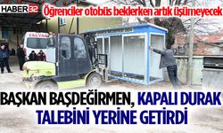 Başkan Başdeğirmen, kapalı durak talebini yerine getirdi