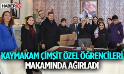 Kaymakam Çimşit Özel Öğrencileri Makamında Ağırladı