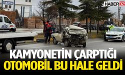 Isparta’da kamyonet otomobile arkadan çarptı: 1 Yaralı