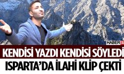 Sütçüler’deki Sisli Zirvede İlahi Klip Çekti